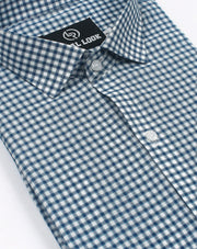 Dark Green Boxes Check Shirt