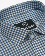 Dark Green Boxes Check Shirt