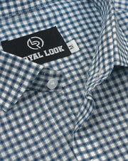 Dark Green Boxes Check Shirt