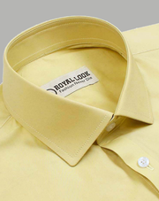 Yellow Plain Dress Shirt