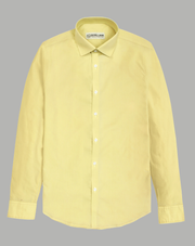Yellow Plain Dress Shirt
