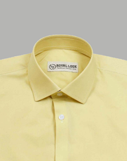 Yellow Plain Dress Shirt