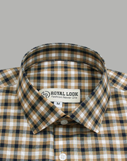 Brown check Shirt