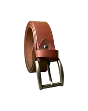 dark brown Leather belt