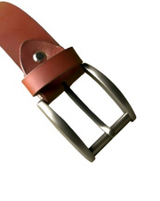 dark brown Leather belt