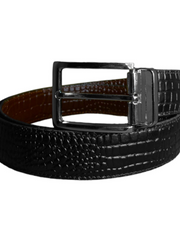 Black snake style leather belt