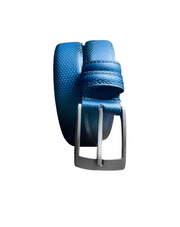 Blue doted plain Leather belt