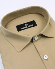 Light Cammel Plain Shirt