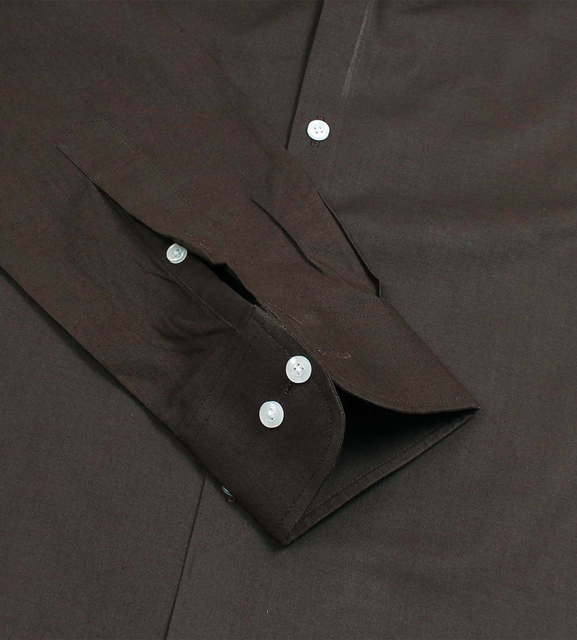 Dark Brown Plain Formal shirt