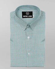 Green Boxes Check Shirt