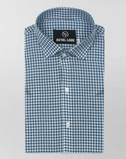 Dark Green Boxes Check Shirt