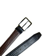 Black snake style leather belt