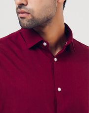 Maroon Plain Shirt