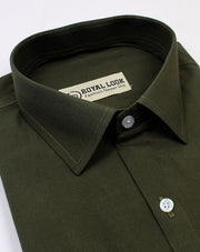Dark Green Plain Shirt