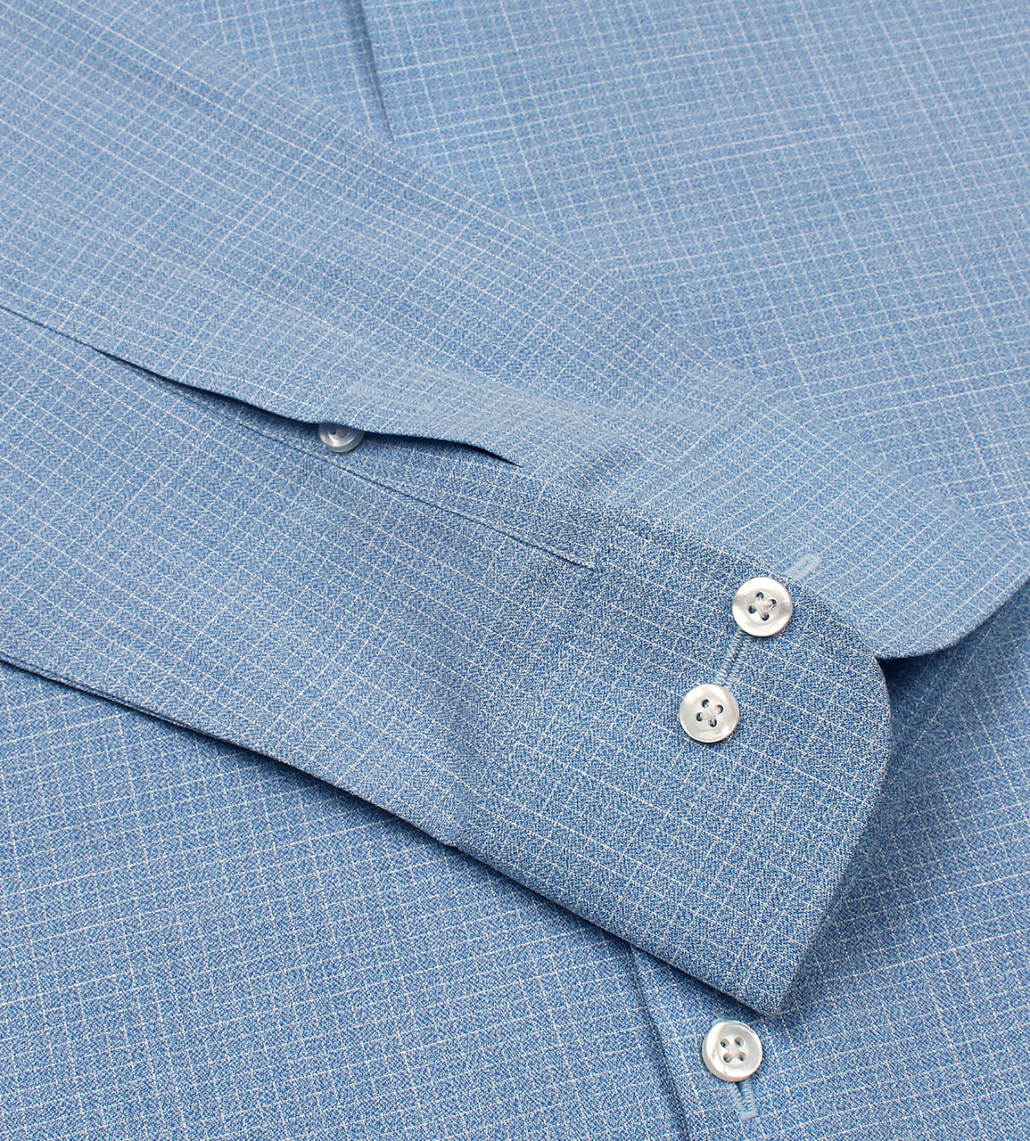 Blue Textured Formal Shirt