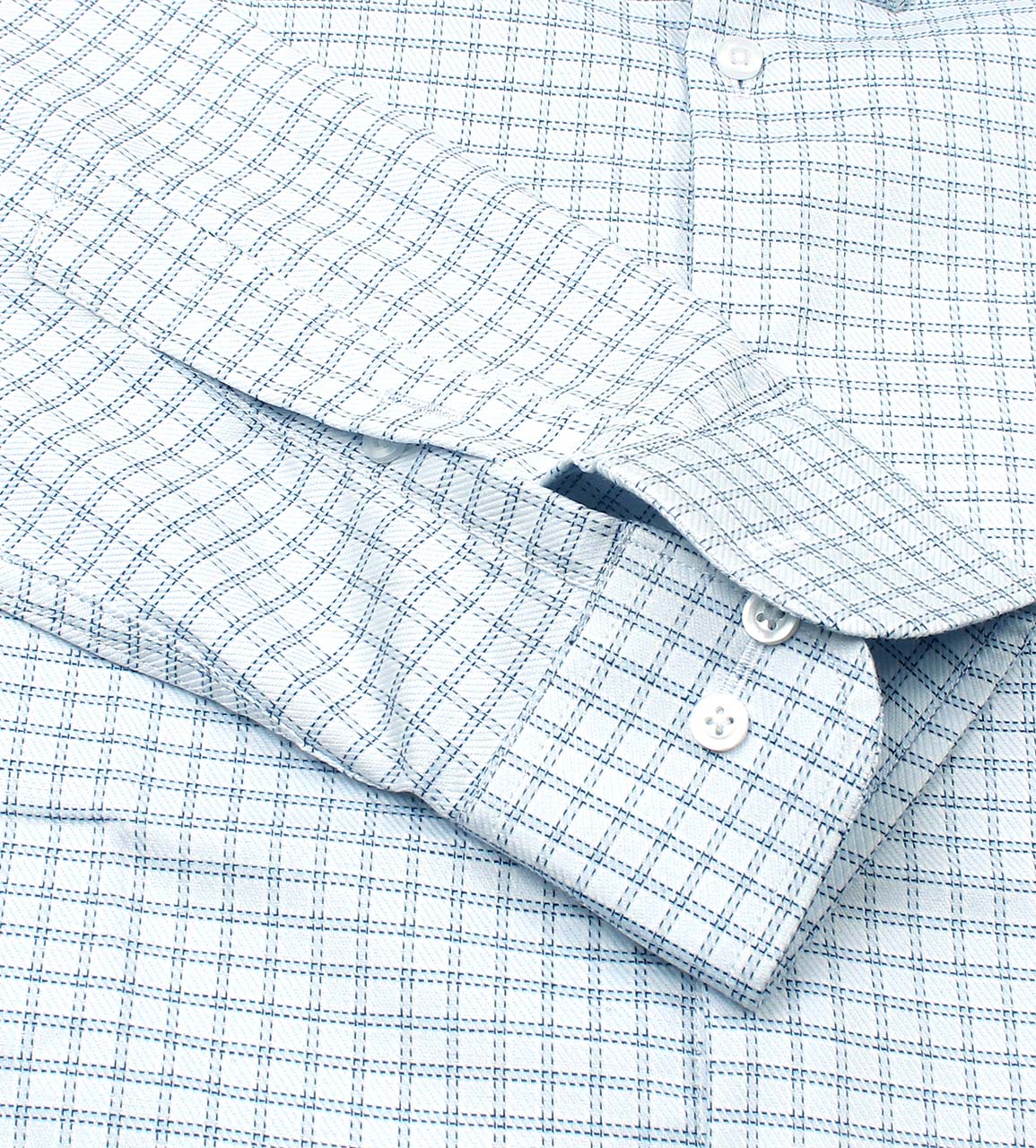 Blue & White Boxes Shirt