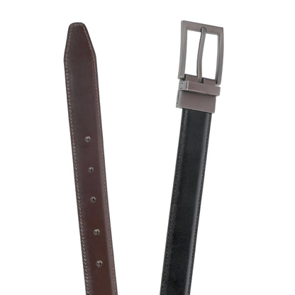 BLACK AND BROWN DOUBLE SIDED BELT